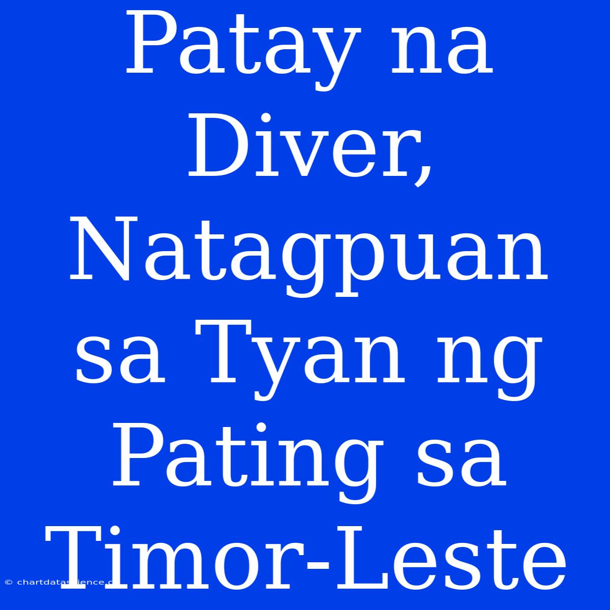 Patay Na Diver, Natagpuan Sa Tyan Ng Pating Sa Timor-Leste