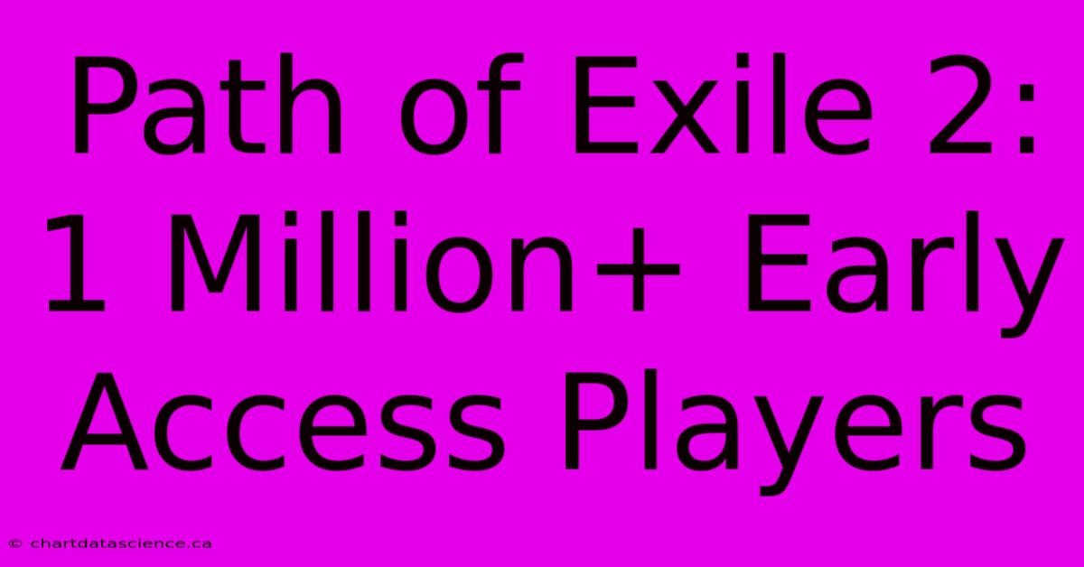 Path Of Exile 2: 1 Million+ Early Access Players