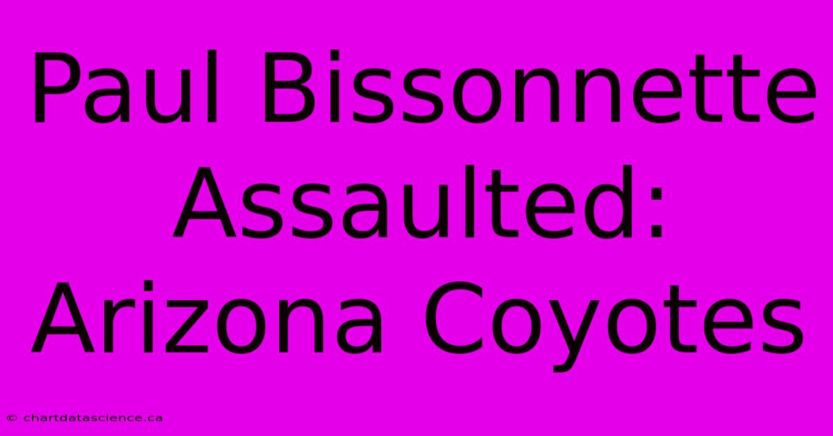 Paul Bissonnette Assaulted: Arizona Coyotes