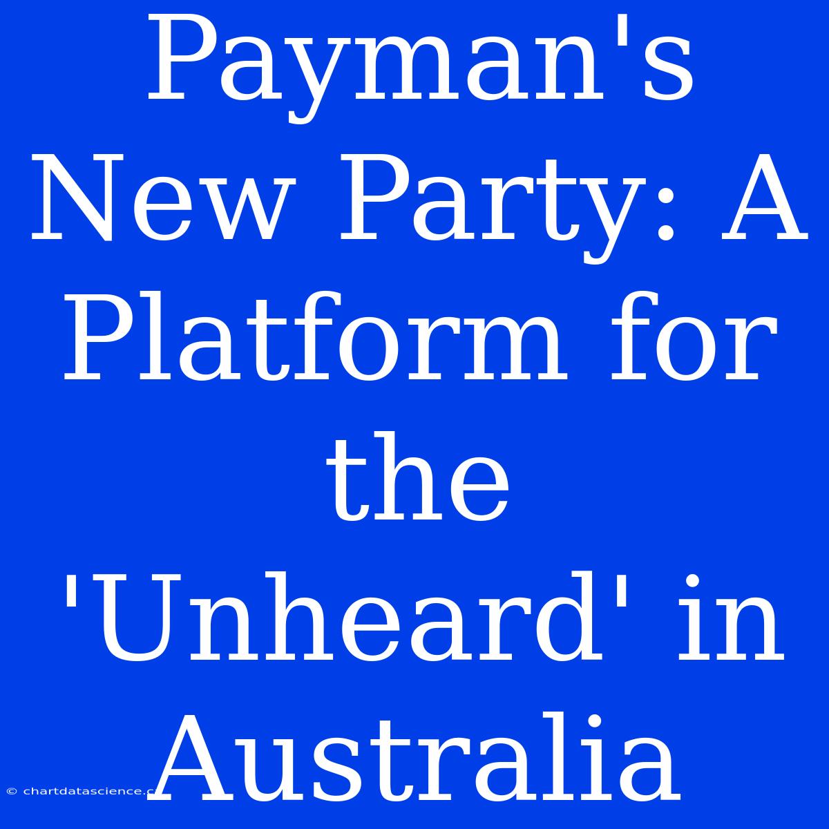 Payman's New Party: A Platform For The 'Unheard' In Australia