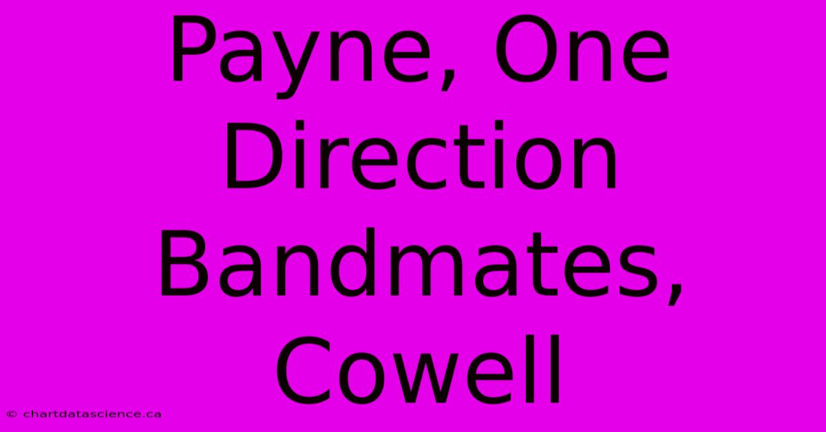 Payne, One Direction Bandmates, Cowell