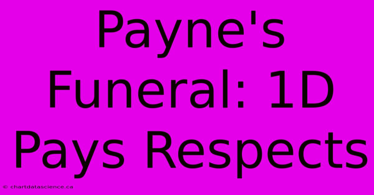 Payne's Funeral: 1D Pays Respects