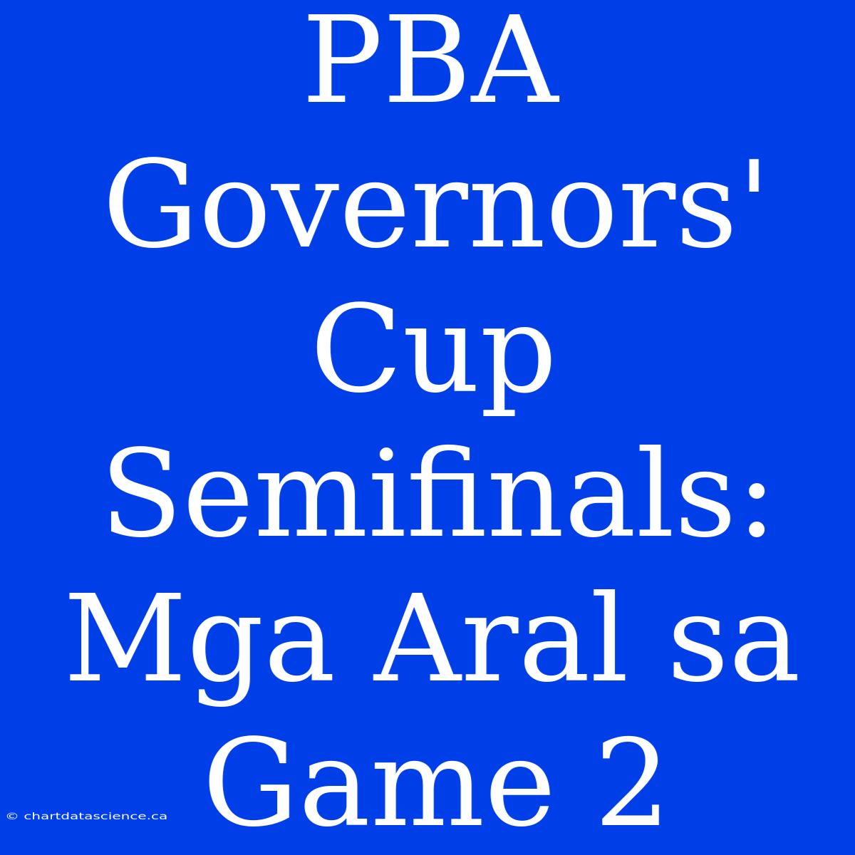 PBA Governors' Cup Semifinals: Mga Aral Sa Game 2