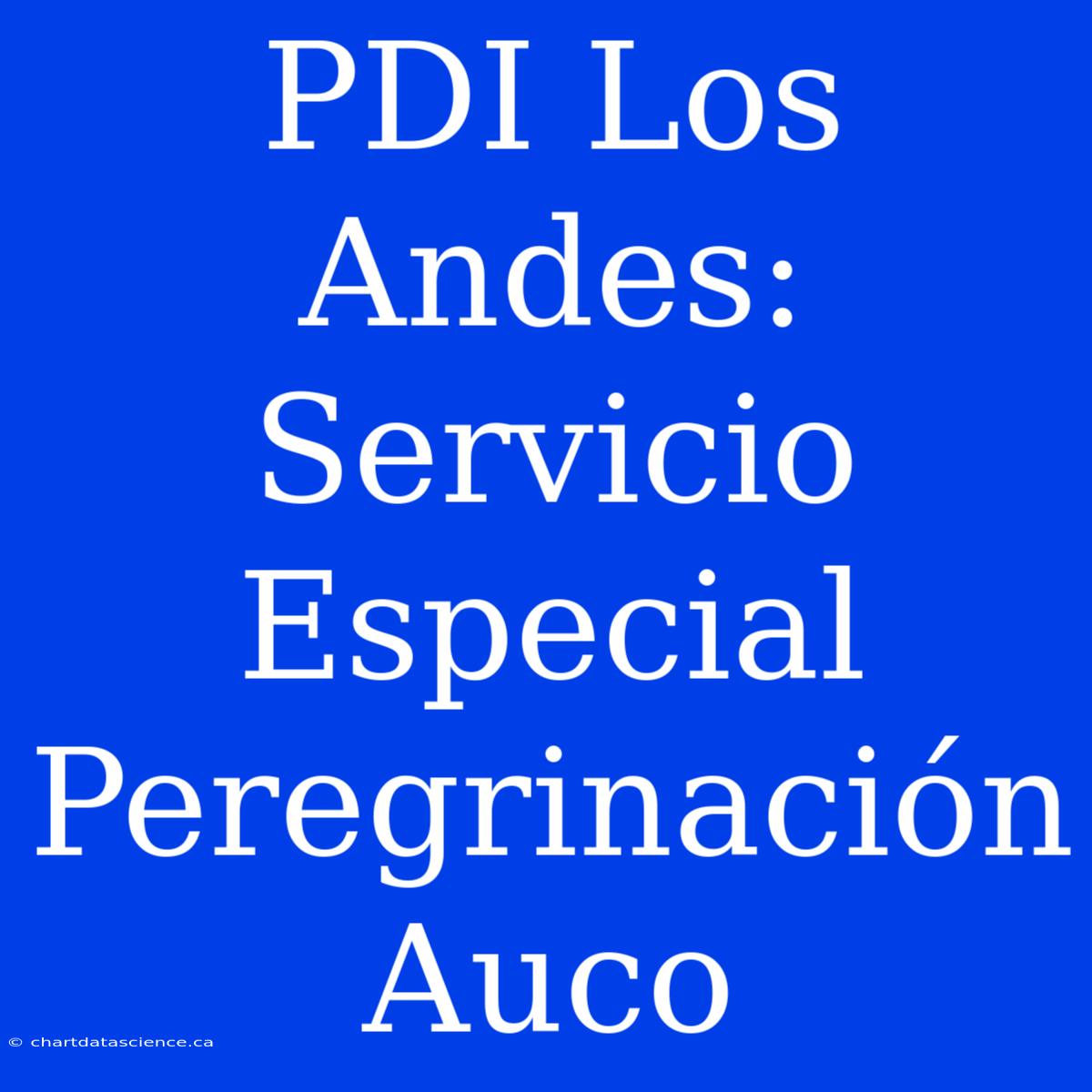 PDI Los Andes: Servicio Especial Peregrinación Auco