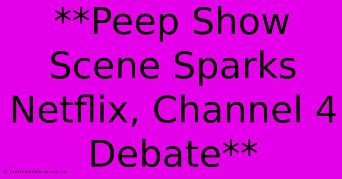 **Peep Show Scene Sparks Netflix, Channel 4 Debate**