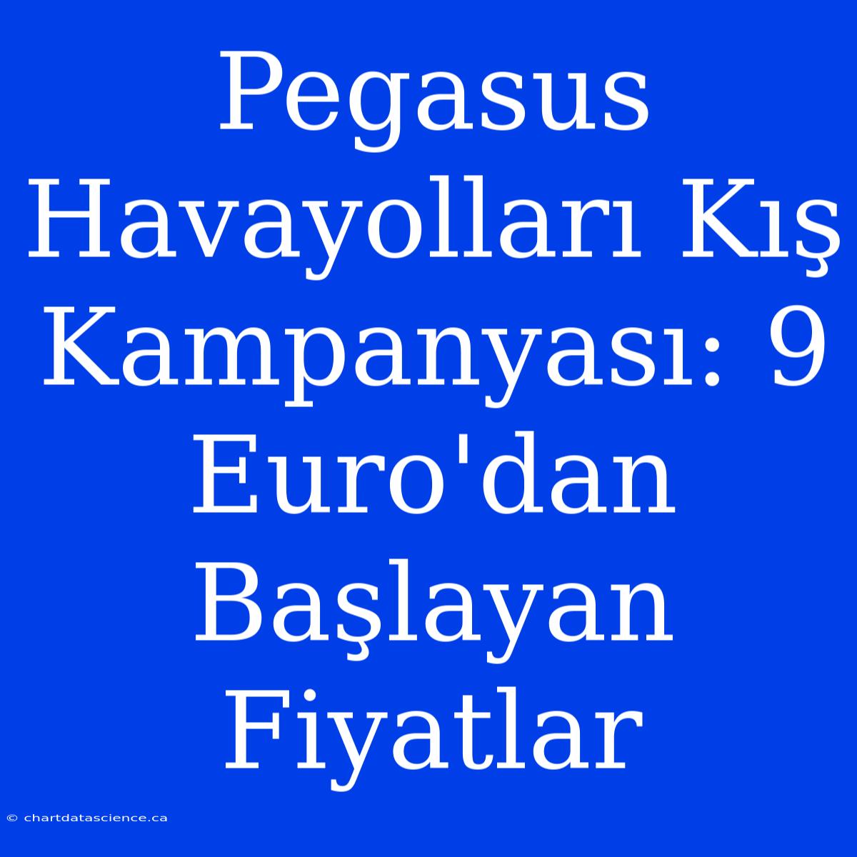 Pegasus Havayolları Kış Kampanyası: 9 Euro'dan Başlayan Fiyatlar