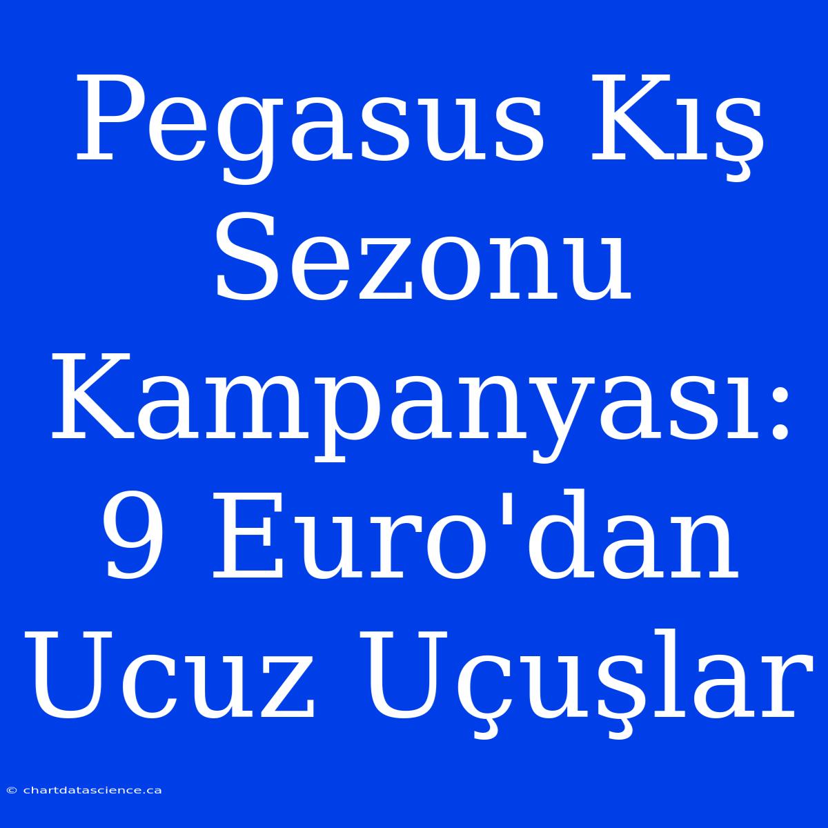 Pegasus Kış Sezonu Kampanyası: 9 Euro'dan Ucuz Uçuşlar