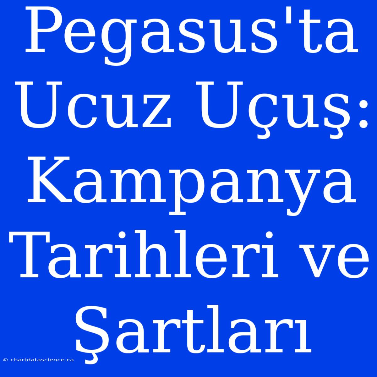 Pegasus'ta Ucuz Uçuş: Kampanya Tarihleri Ve Şartları