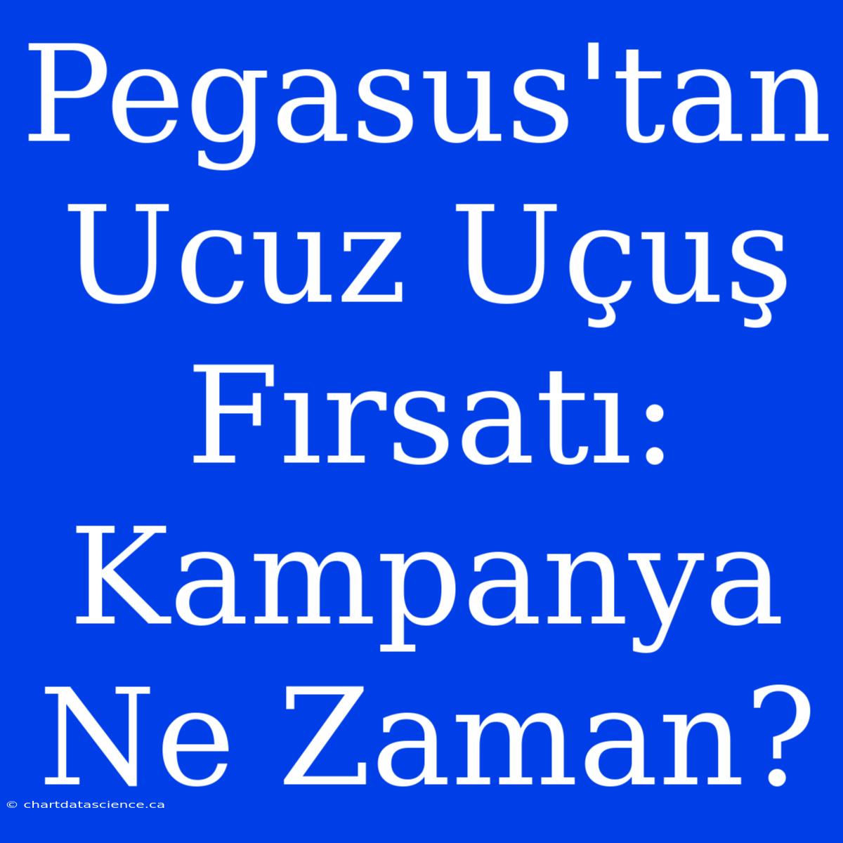 Pegasus'tan Ucuz Uçuş Fırsatı: Kampanya Ne Zaman?