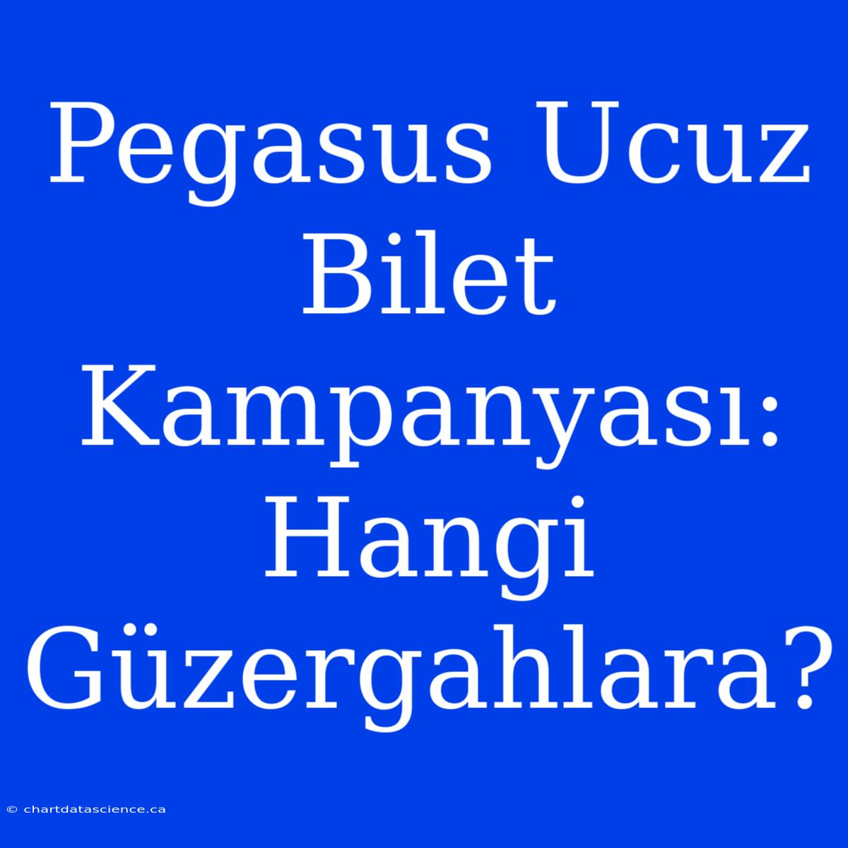 Pegasus Ucuz Bilet Kampanyası: Hangi Güzergahlara?