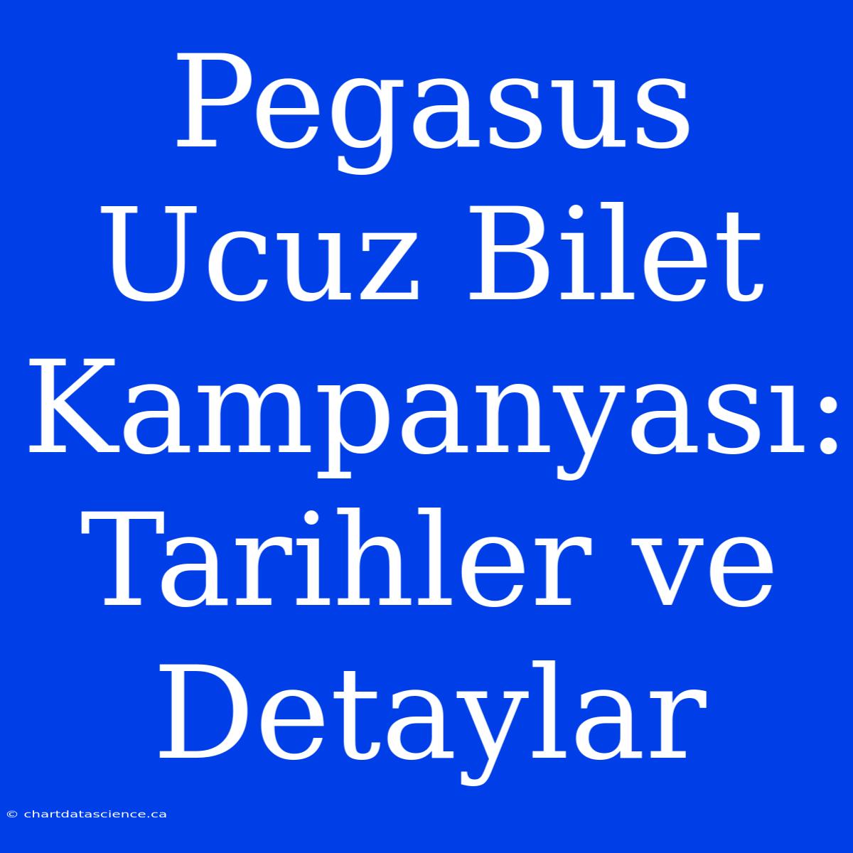 Pegasus Ucuz Bilet Kampanyası: Tarihler Ve Detaylar