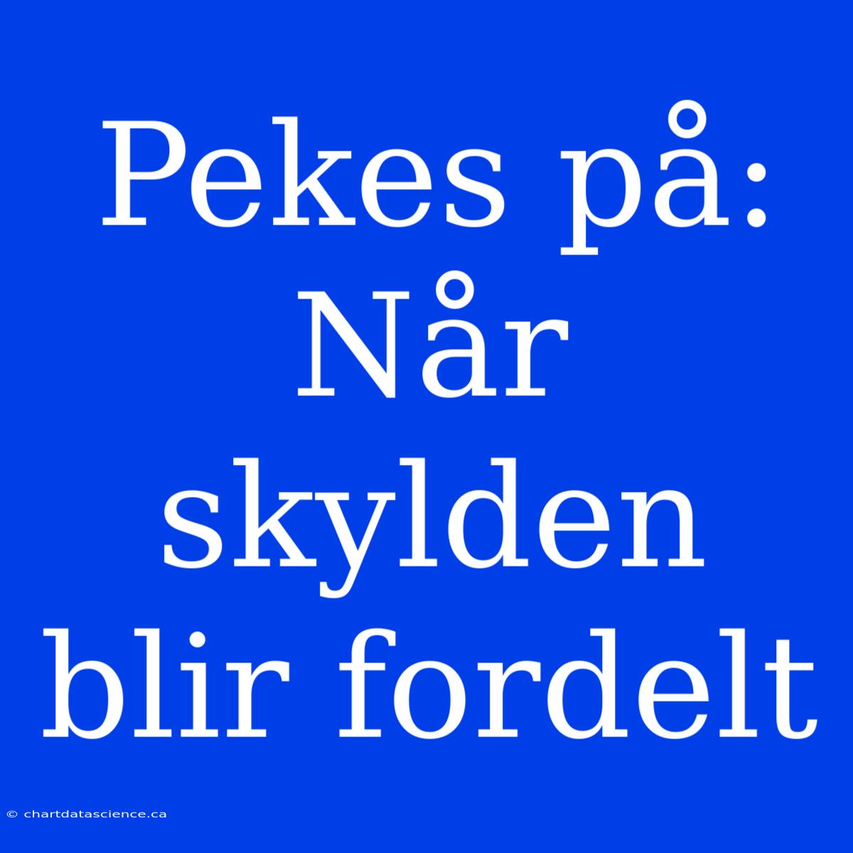 Pekes På:  Når Skylden Blir Fordelt