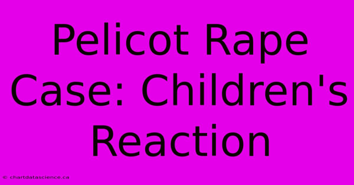 Pelicot Rape Case: Children's Reaction