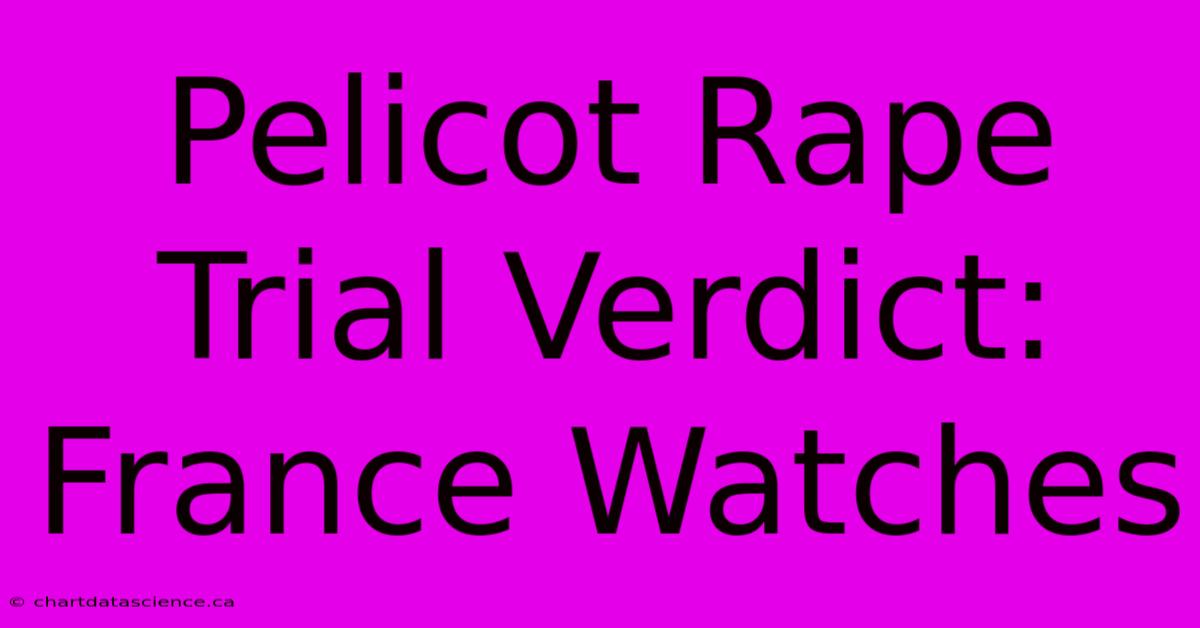 Pelicot Rape Trial Verdict: France Watches