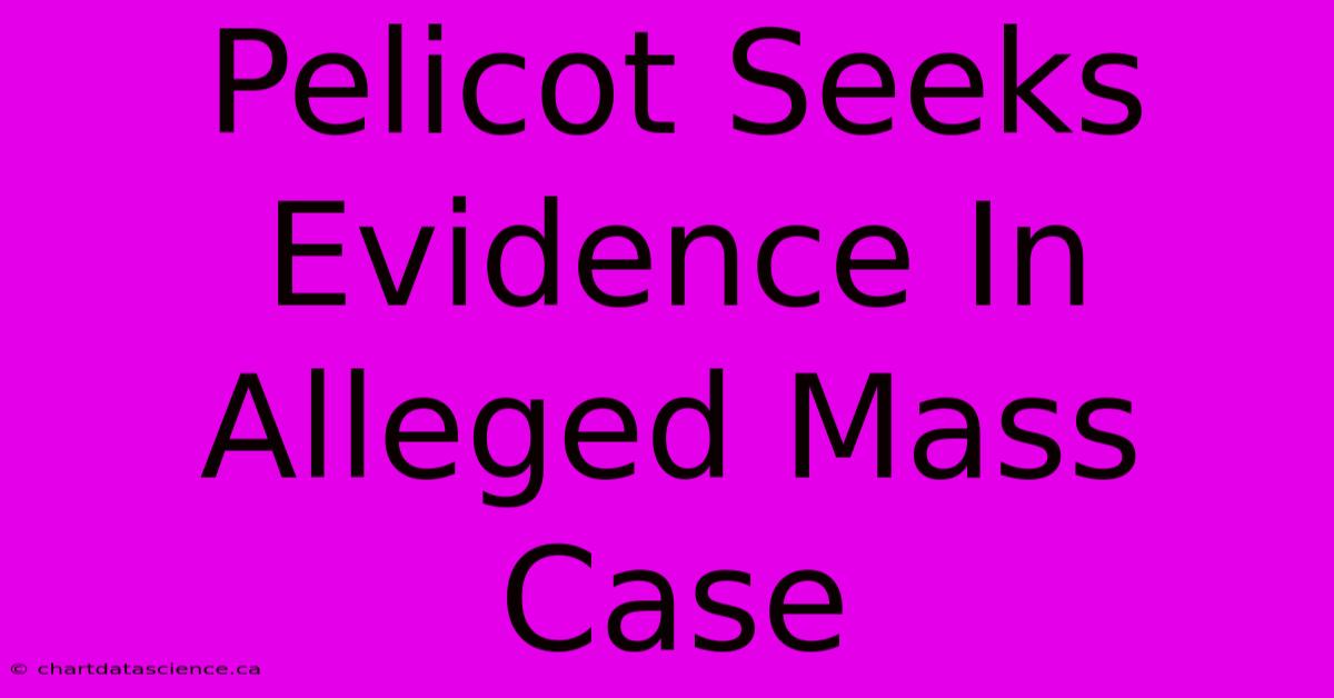 Pelicot Seeks Evidence In Alleged Mass Case