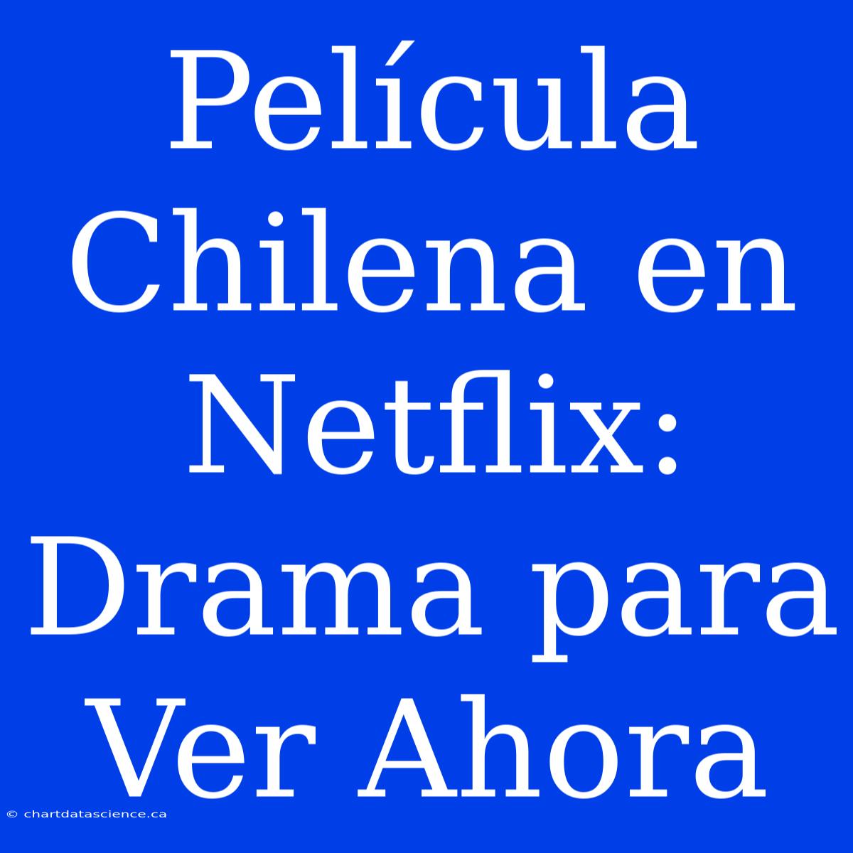 Película Chilena En Netflix: Drama Para Ver Ahora