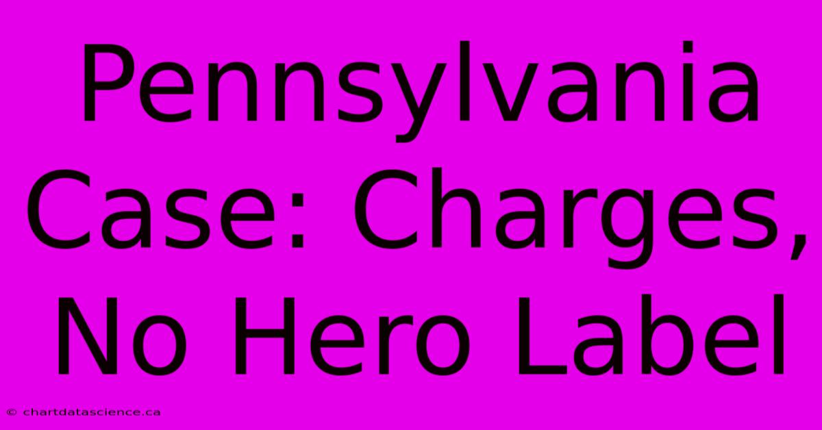 Pennsylvania Case: Charges, No Hero Label