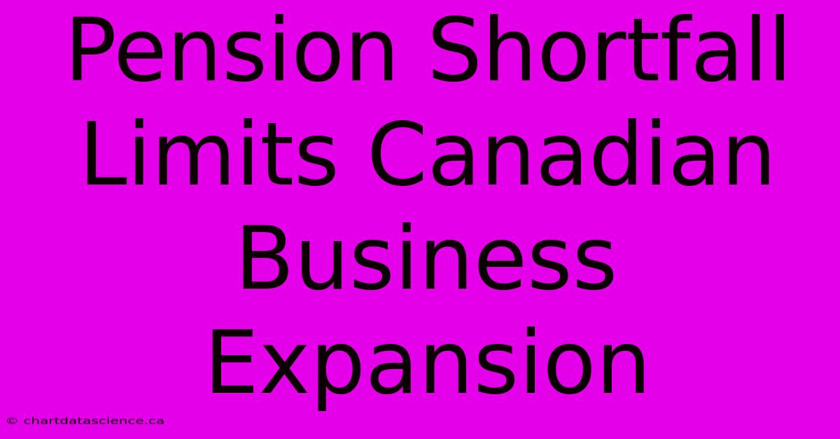 Pension Shortfall Limits Canadian Business Expansion