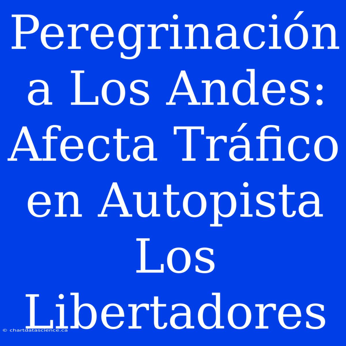 Peregrinación A Los Andes: Afecta Tráfico En Autopista Los Libertadores