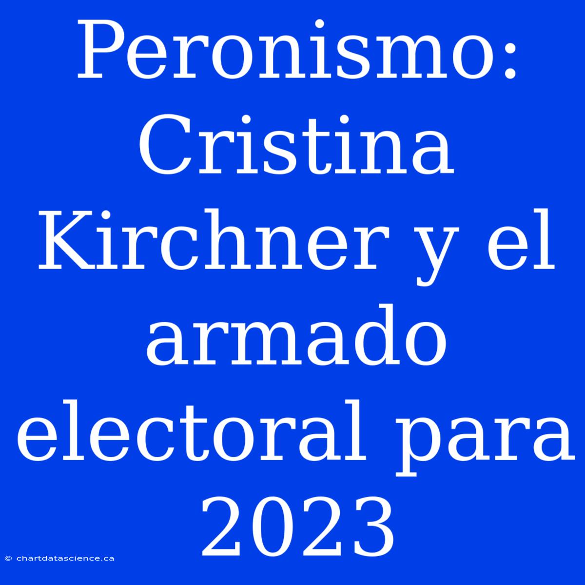 Peronismo: Cristina Kirchner Y El Armado Electoral Para 2023