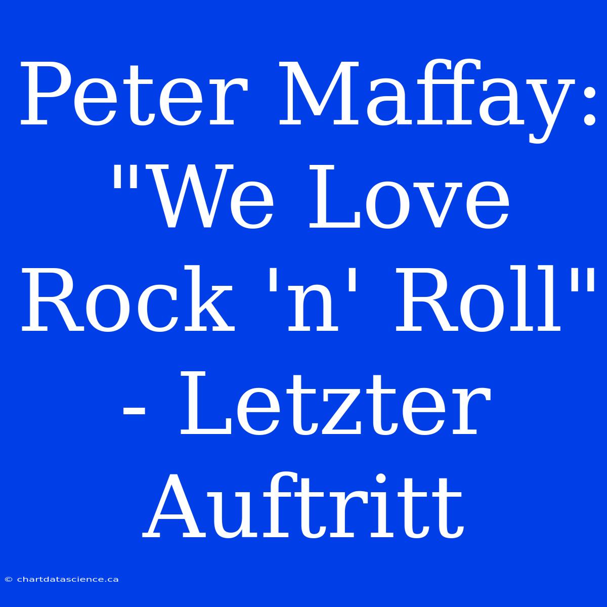 Peter Maffay: 