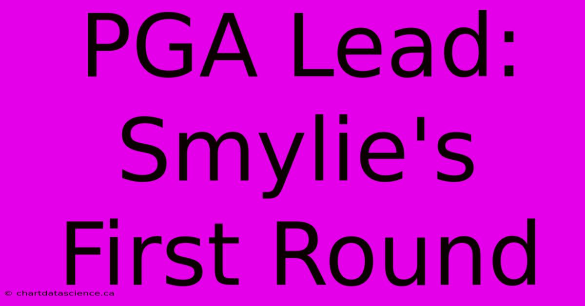 PGA Lead: Smylie's First Round