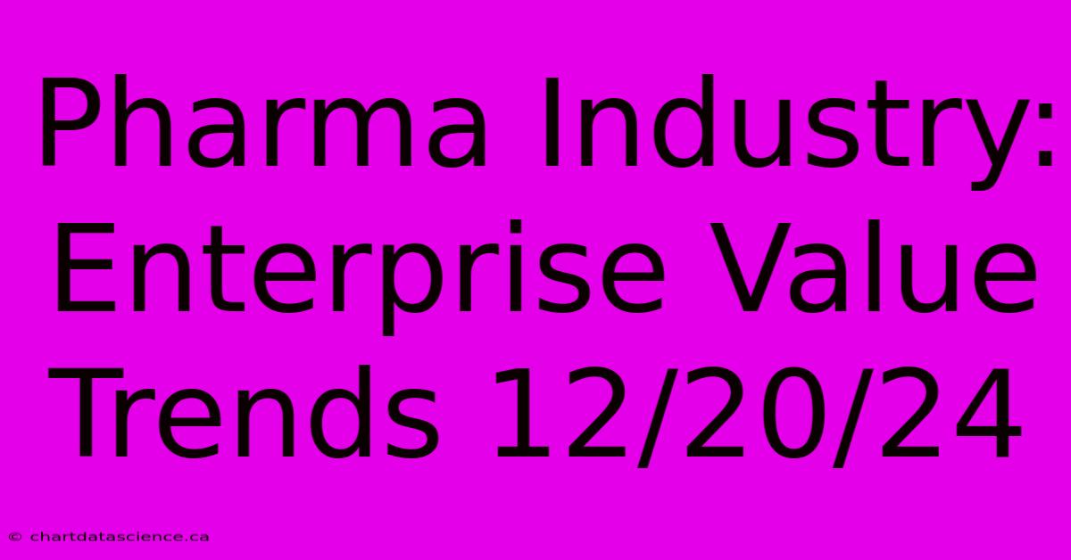 Pharma Industry: Enterprise Value Trends 12/20/24