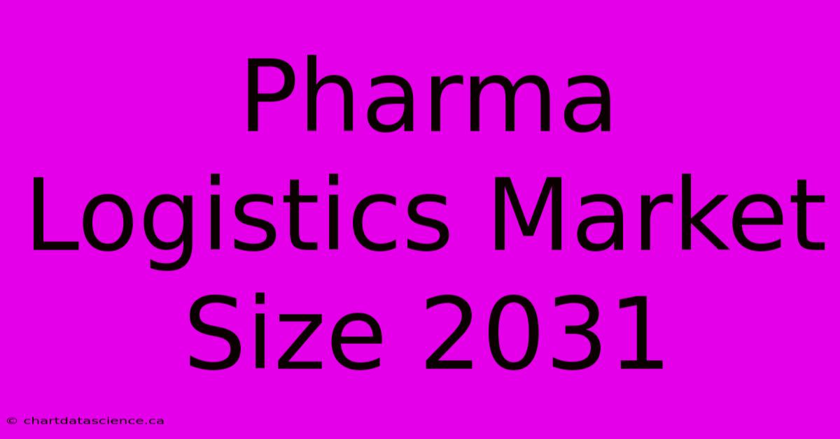 Pharma Logistics Market Size 2031