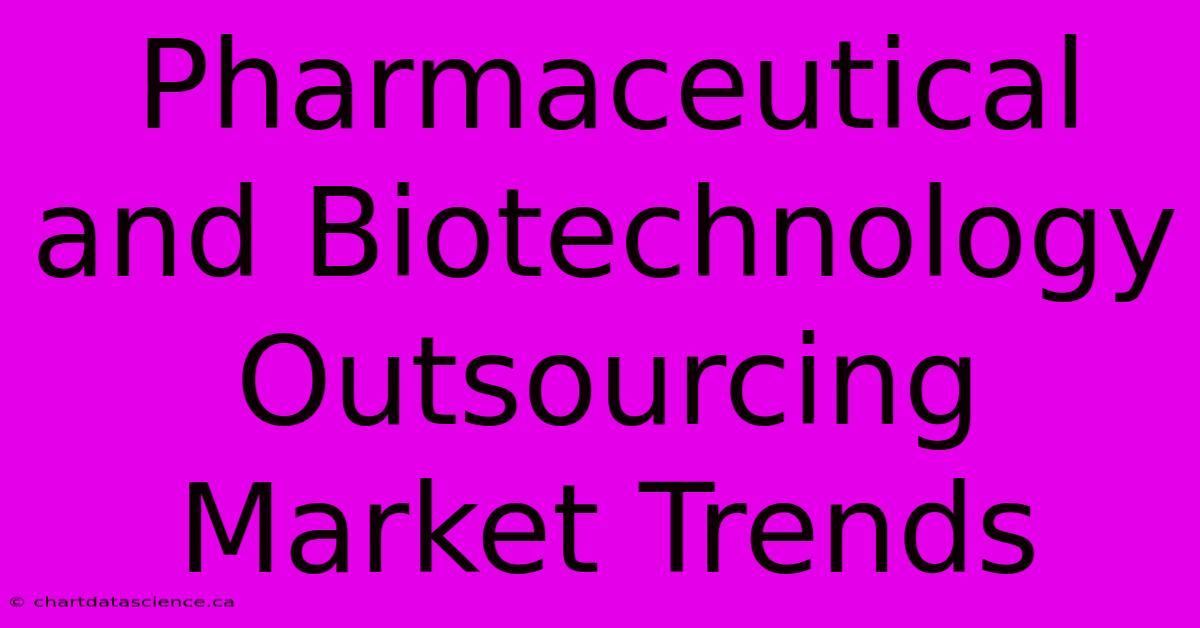 Pharmaceutical And Biotechnology Outsourcing Market Trends