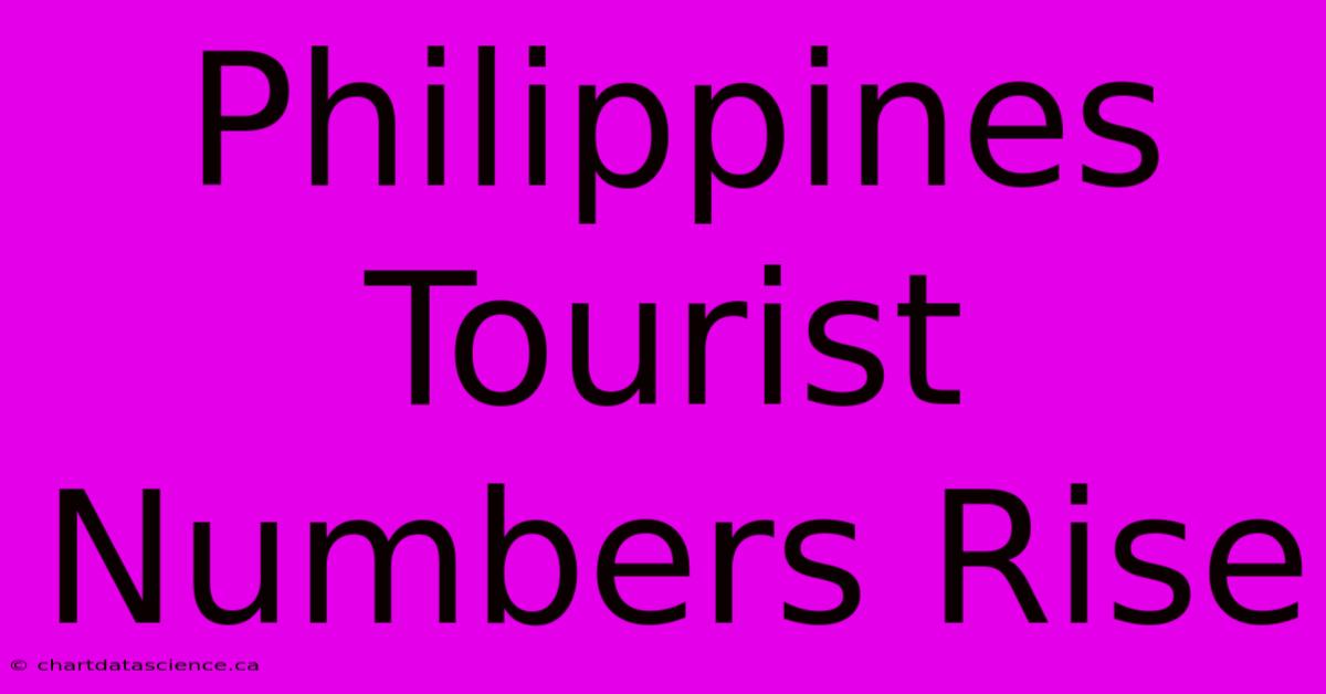 Philippines Tourist Numbers Rise