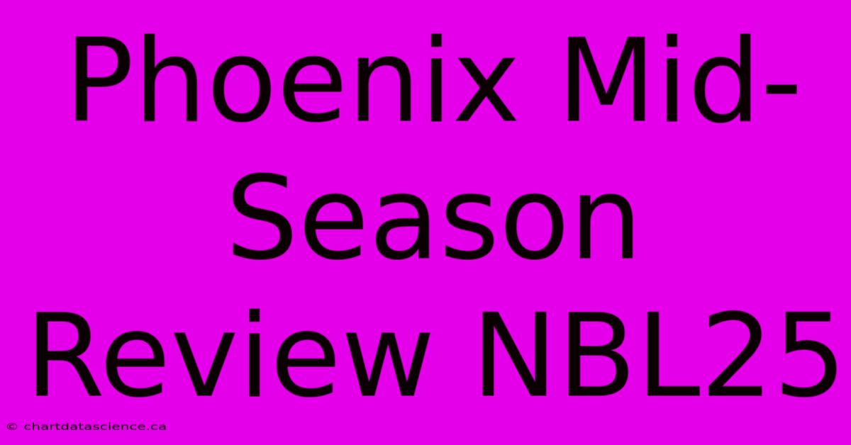 Phoenix Mid-Season Review NBL25