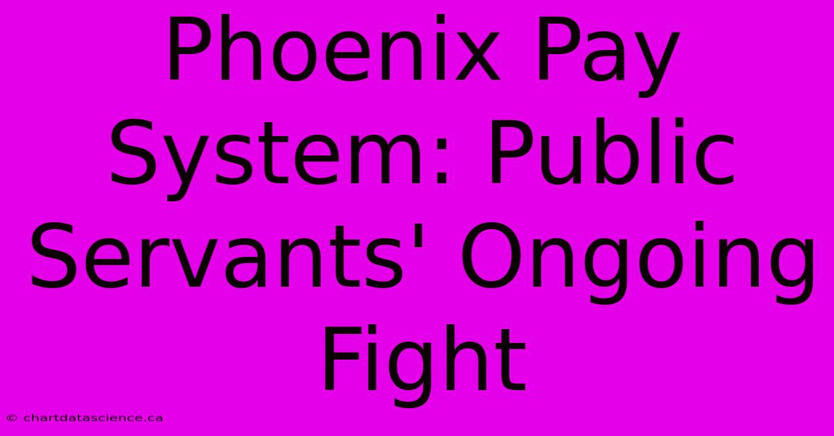 Phoenix Pay System: Public Servants' Ongoing Fight