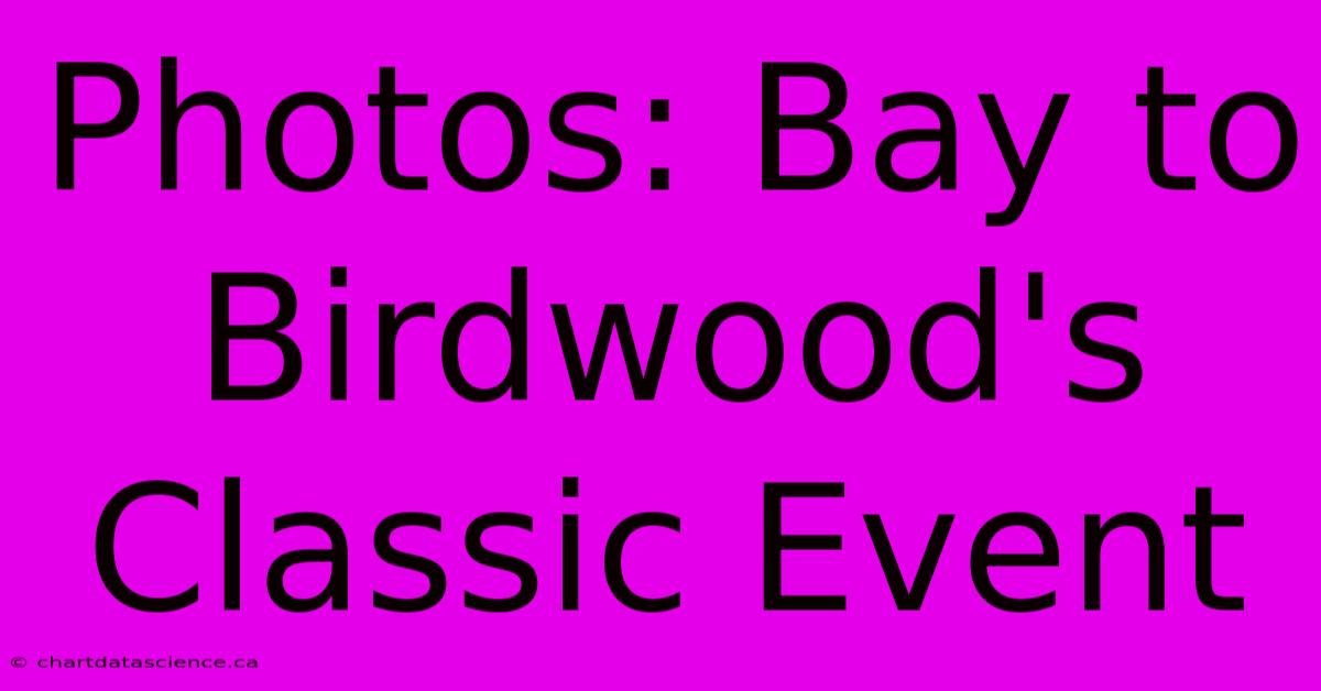 Photos: Bay To Birdwood's Classic Event 