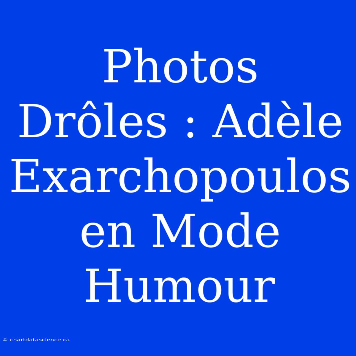 Photos Drôles : Adèle Exarchopoulos En Mode Humour