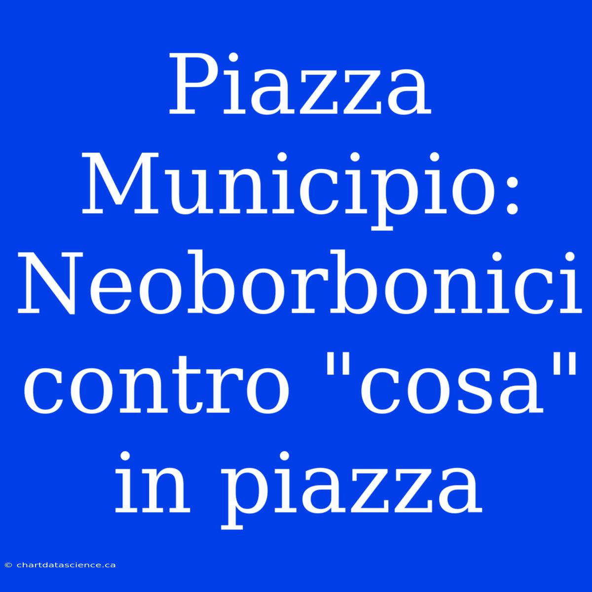 Piazza Municipio: Neoborbonici Contro 