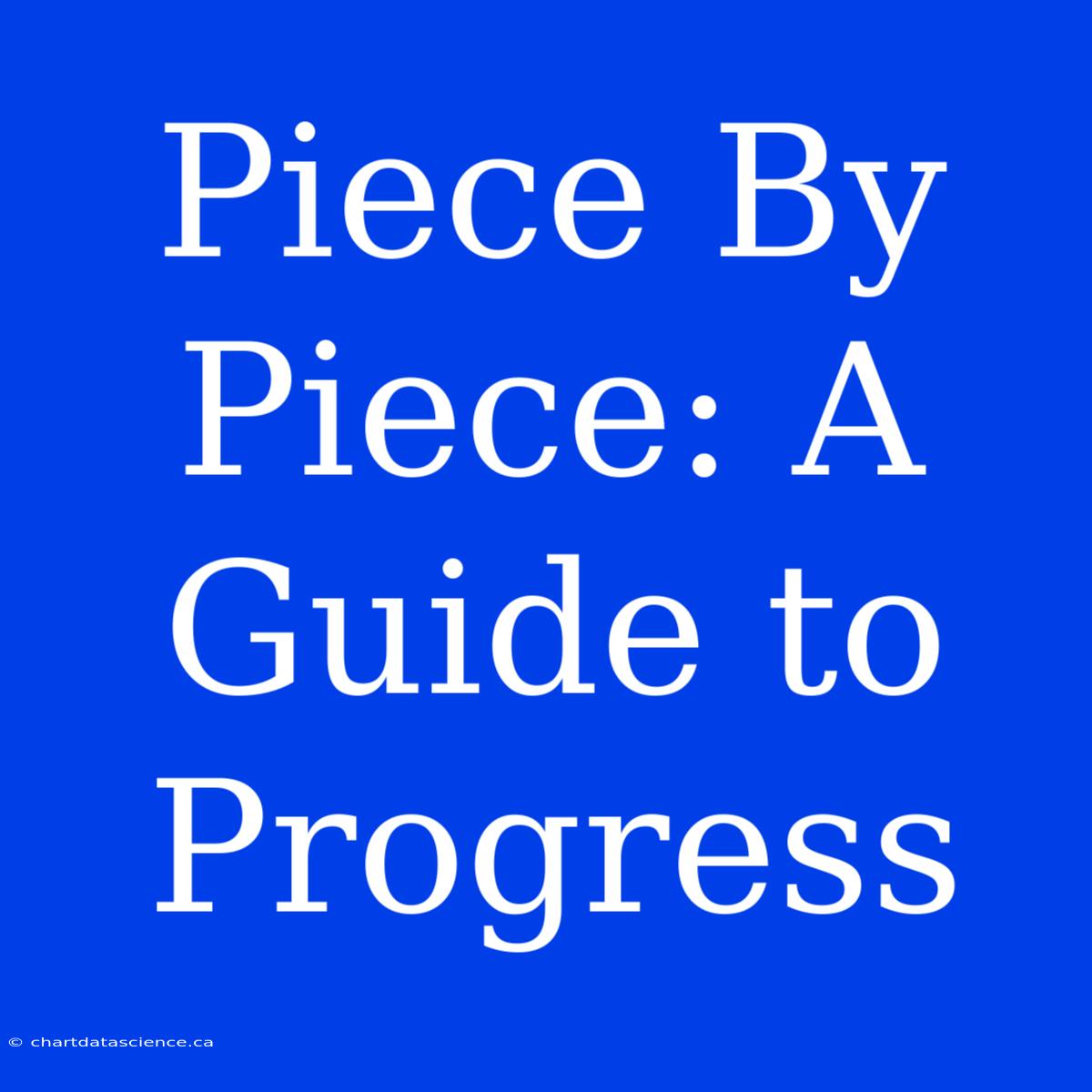 Piece By Piece: A Guide To Progress