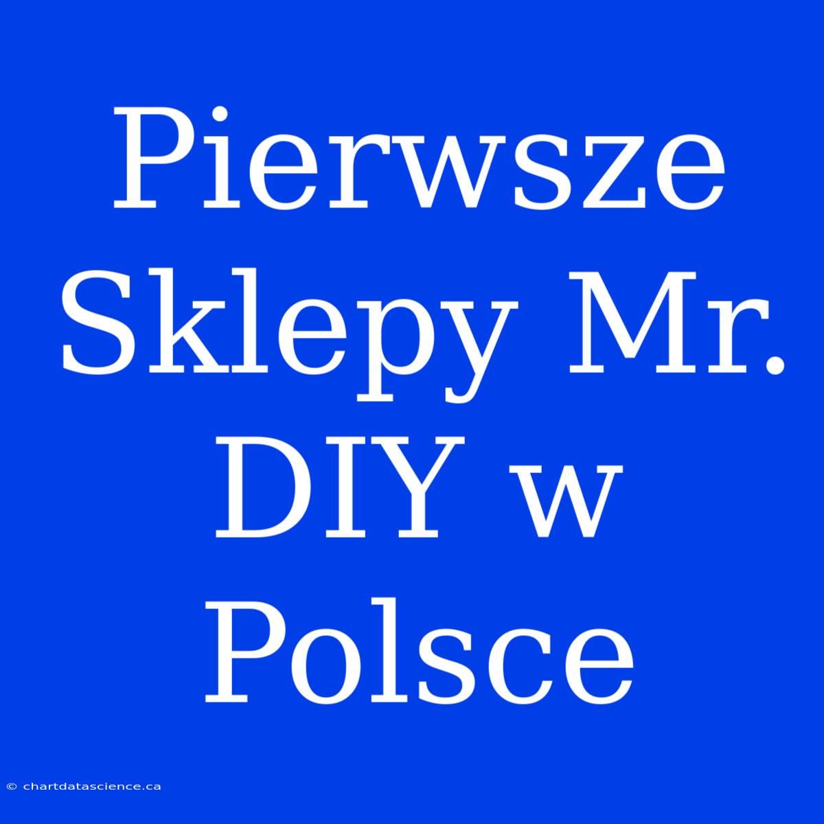 Pierwsze Sklepy Mr. DIY W Polsce