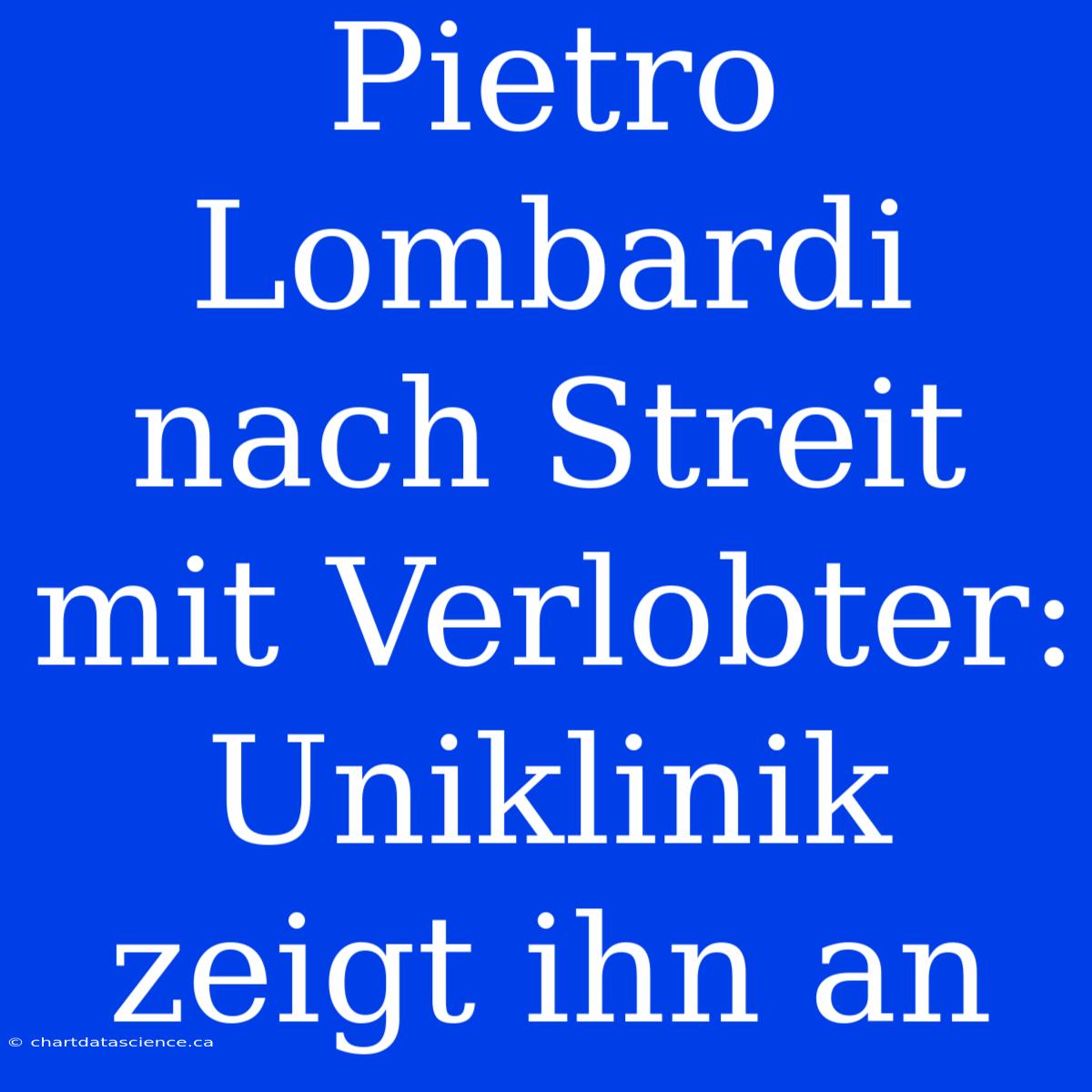 Pietro Lombardi Nach Streit Mit Verlobter: Uniklinik Zeigt Ihn An