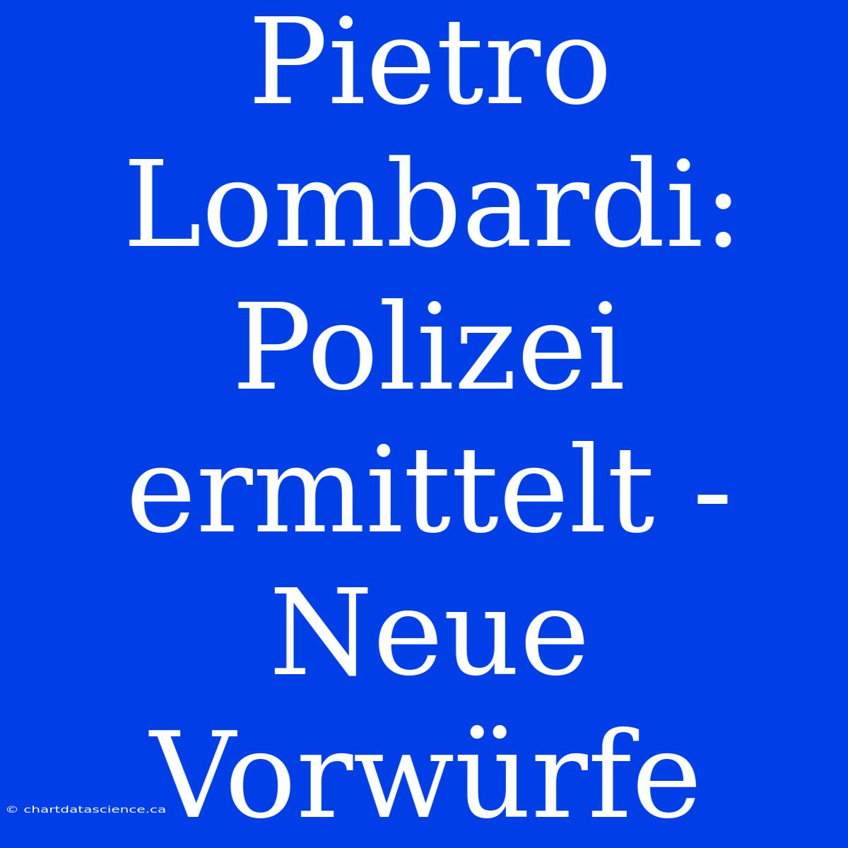 Pietro Lombardi: Polizei Ermittelt - Neue Vorwürfe