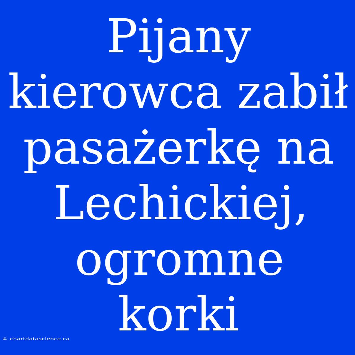 Pijany Kierowca Zabił Pasażerkę Na Lechickiej, Ogromne Korki