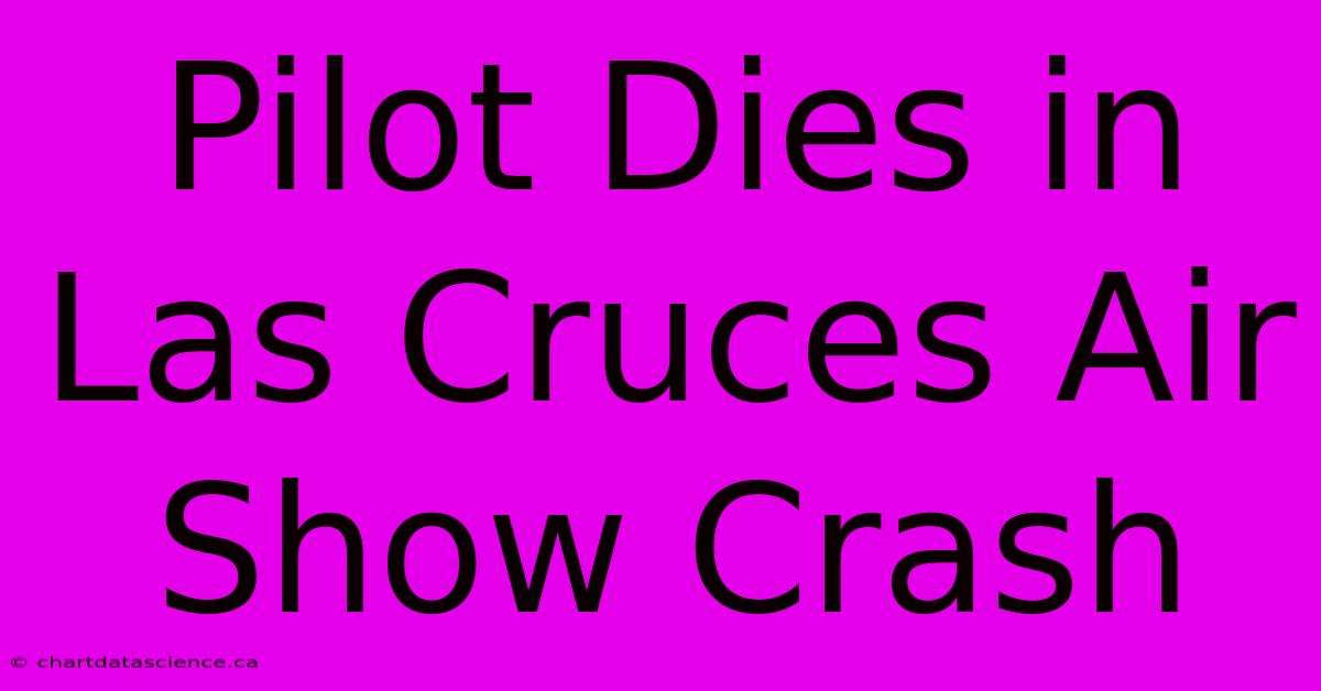 Pilot Dies In Las Cruces Air Show Crash