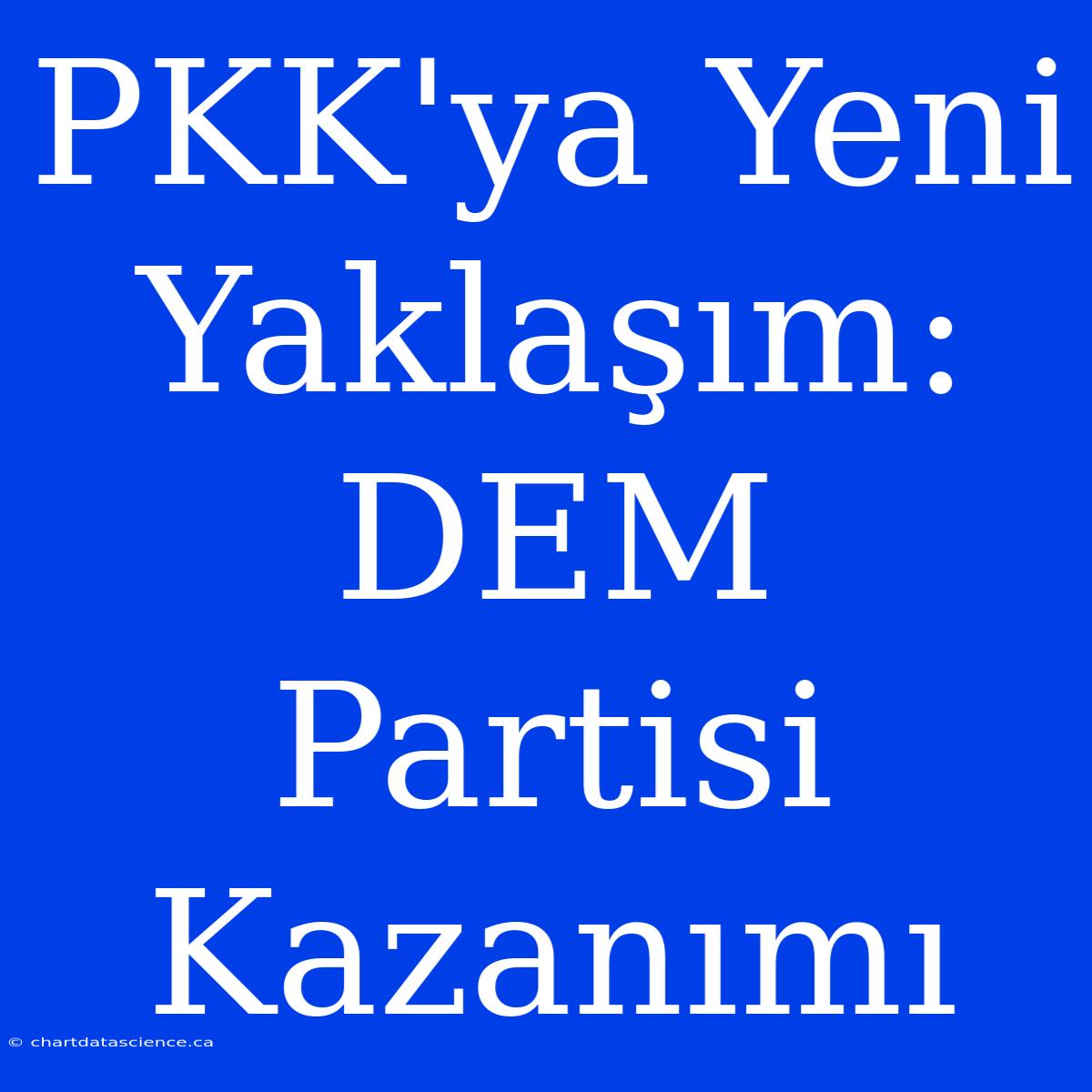 PKK'ya Yeni Yaklaşım: DEM Partisi Kazanımı