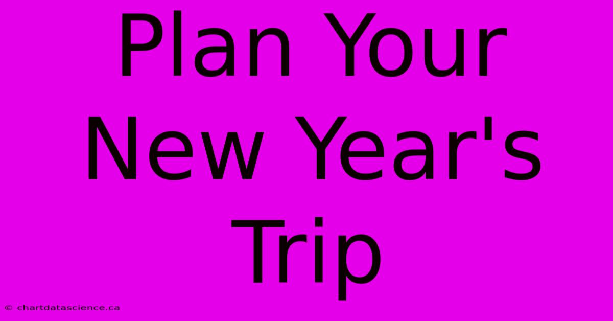 Plan Your New Year's Trip