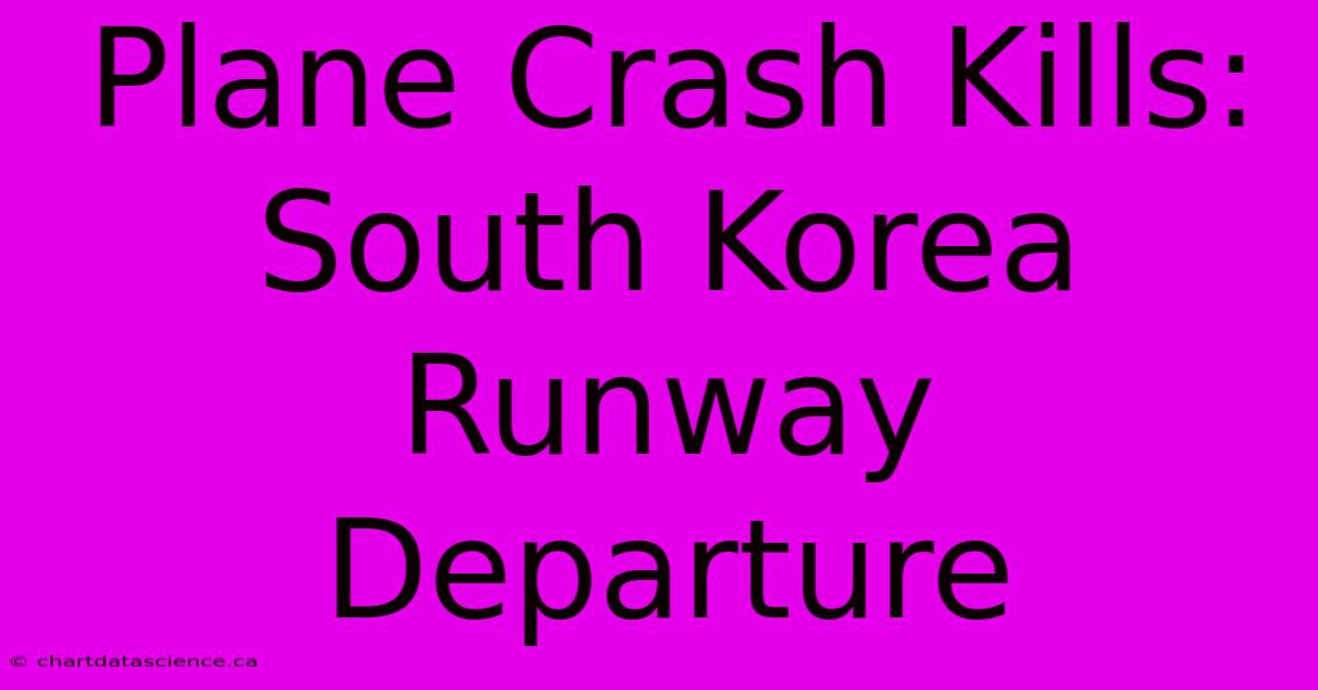 Plane Crash Kills: South Korea Runway Departure