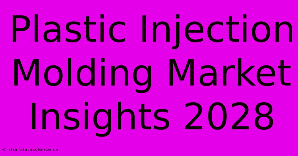 Plastic Injection Molding Market Insights 2028