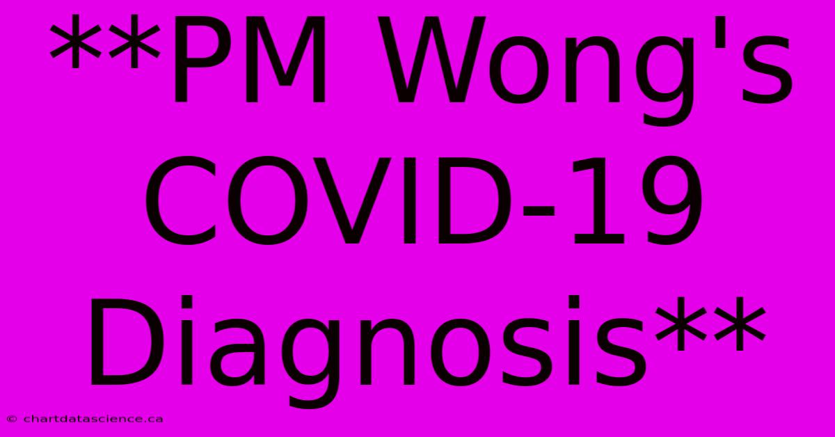 **PM Wong's COVID-19 Diagnosis**