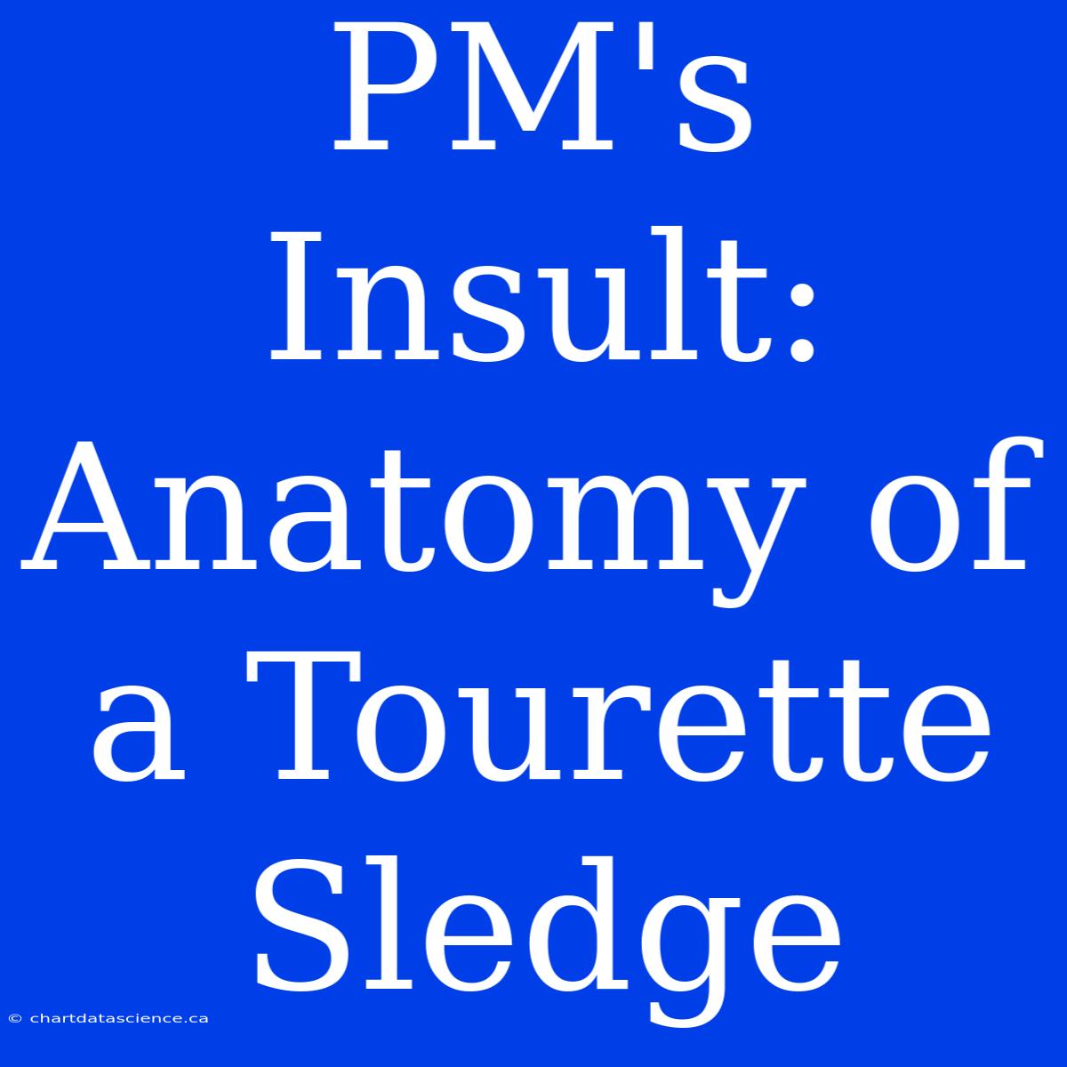 PM's Insult: Anatomy Of A Tourette Sledge