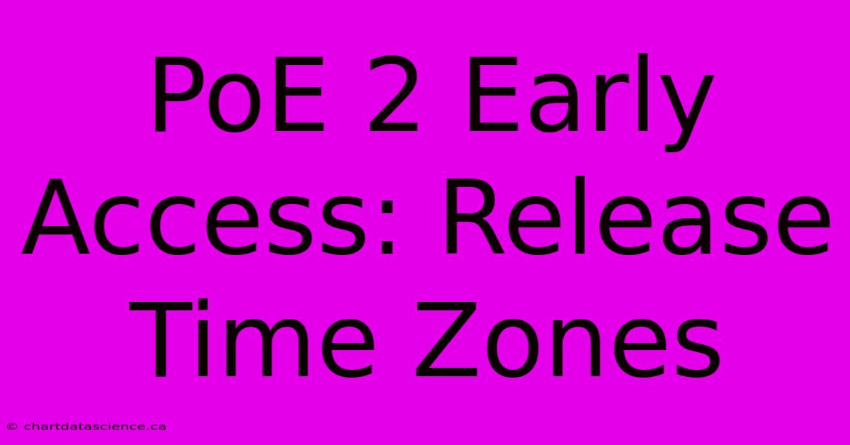 PoE 2 Early Access: Release Time Zones