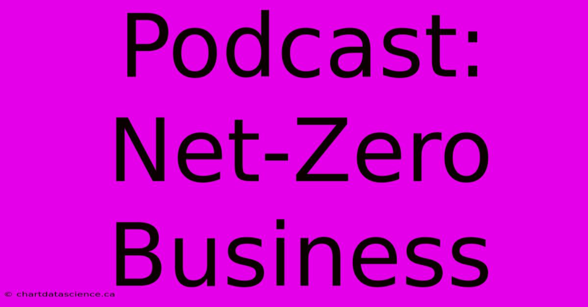 Podcast: Net-Zero Business