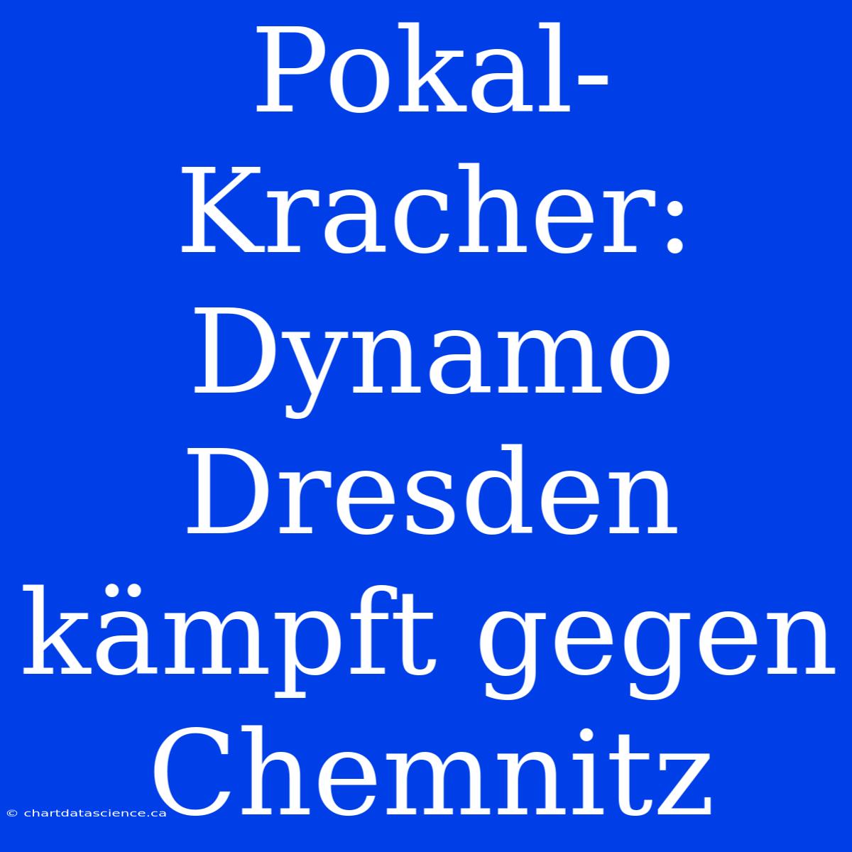 Pokal-Kracher: Dynamo Dresden Kämpft Gegen Chemnitz